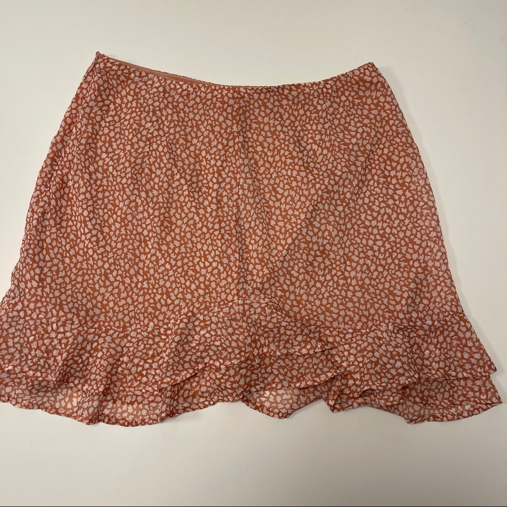 NWOT Sage the Label Orange Mini Skirt